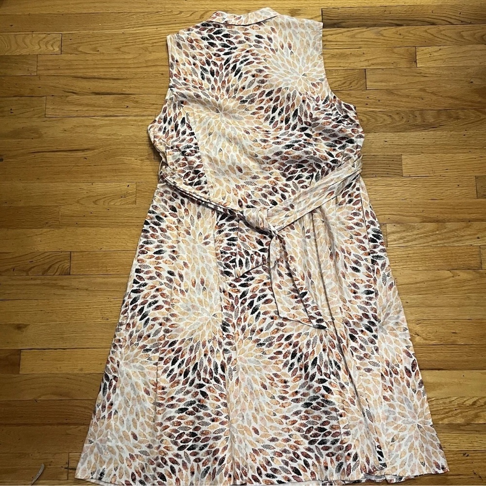 Nic+Zoe size 1X falling leaves sleeveless knee length dress - Picture 6 of 8